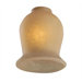Tea Stained Mission Glass Tulip Bell Shaped Replacement Glass