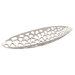 Handmade Decorative Carey Fruit Container in Bright Silver