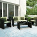 Creekside 4 Piece Lounge Seating Group with Cushions