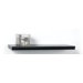 Wide Logan Bracketless Shelf in Black