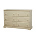 Sophia Double 6-Drawer Dresser in French White