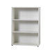 Mura Two Shelf Bookcase in White Melamine