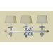 Cluny Three Light Wall Sconce in Polished Chrome