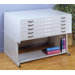 19.75" x 46.75" Flat File Stand in Light Grey