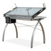 Futura Station Glass Drafting Table