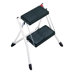 Mini 2 Step Stool in White and Black
