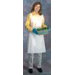 X 42" 1 MIL White Lightweight Polyethylene Disposable Apron (100 Per Box)