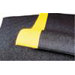 2' X 60' Roll Black 3/8" Thick Pebble Step Sof-Tred&trade; Dry Area Anti-Fatigue Floor Mat With Dyna-Shield&reg; & Yellow Border