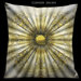 Parisian Gold and Silver 18" Square Satin Pillow