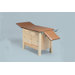 Enclosed Wooden Exam Table with 3-Section Top and Drawer