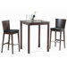Cafe-411 Square Bar Table Set in Walnut