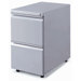 FP-02 File Cabinet with Two Drawers in Silver
