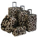 Animal Print 5 Piece Luggage Set