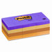 1-1/2 x 2, Four Neon Colors,12 100-Sheet pads/pack                                                                           