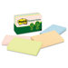 Recycled Pastel Notes, 3 x 5, Four Colors, Five 100-Sheet Pads/pack                                                          