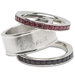 MLB Logo Crystal Stacked Ring Set
