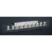 Ice Cube Ten Light Vanity Light  in Satin Nickel