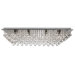 Hanna Eight Light Semi Flush Mount in Chrome with Crystal Balls