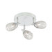 Mesh Spot I 3 Light Ceiling Spotlight in Chrome