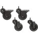 Castors for Mobile Stands in Black