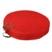 Zipper Canvas Wreath Storage in Red and Pine Green