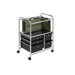 5 Drawer Hanging File Cart in Chrome/Black