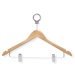 Basic Suit Hanger with Clips in Cherry (12 Pack)