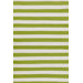 Trimaran Sprout/Ivory Striped Rug
