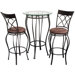 Fancy Three Piece Bistro Table Set in Galaxy Bronze
