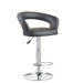 Hazelwood Home 17" Two Adjustable Faux Leather Bar Stools