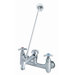 Wall Mounted Bathroom Faucet with Double Cross Handles
