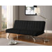 Emily Faux Leather Convertible Futon