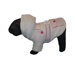 Two-Tone Jewel Dog Jacket with Hood in Beige / Pink