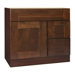 Georgetown Series 36" x 18" Black Walnut Bathroom Vanity in Chestnut Finish
