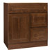San Remo Series 30" x 18" Black Walnut Bathroom Vanity in Chestnut Finish