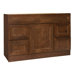 San Remo Series 48" x 21" Black Walnut Bathroom Vanity with Four Drawers in Chestnut Finish