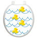 Youth Toilet Seat Applique with Rubber Ducky White Design