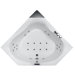59" x 59" x 31" Corner Whirlpool Bath Tub with Waterfall Faucet