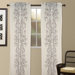 Faux Linen Wild Orchid Panel in White