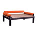 SnoozeSofa Dog Bed with Long Legs and a Black Anodized Frame