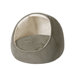 Faux Suede Hooded Snuggler Cat Bed with Cushion in Sage/Ivory