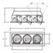 3 Light Multiple Recessed Light
