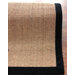 on Sisal Sand/Black Border Rug
