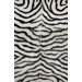 Earth Soft Zebra Black Rug
