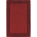 Bella Solid Border Red Rug