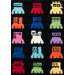 KinderLOOM Robot Black Kids Rug