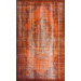 Remade Distressed Overdyed Obstinate Orange Rug