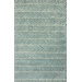 Fancy Teal Chevron Rug