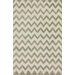 Fancy Silver Chevron Rug