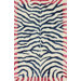 Earth Ice Blue Plush Safari Rug